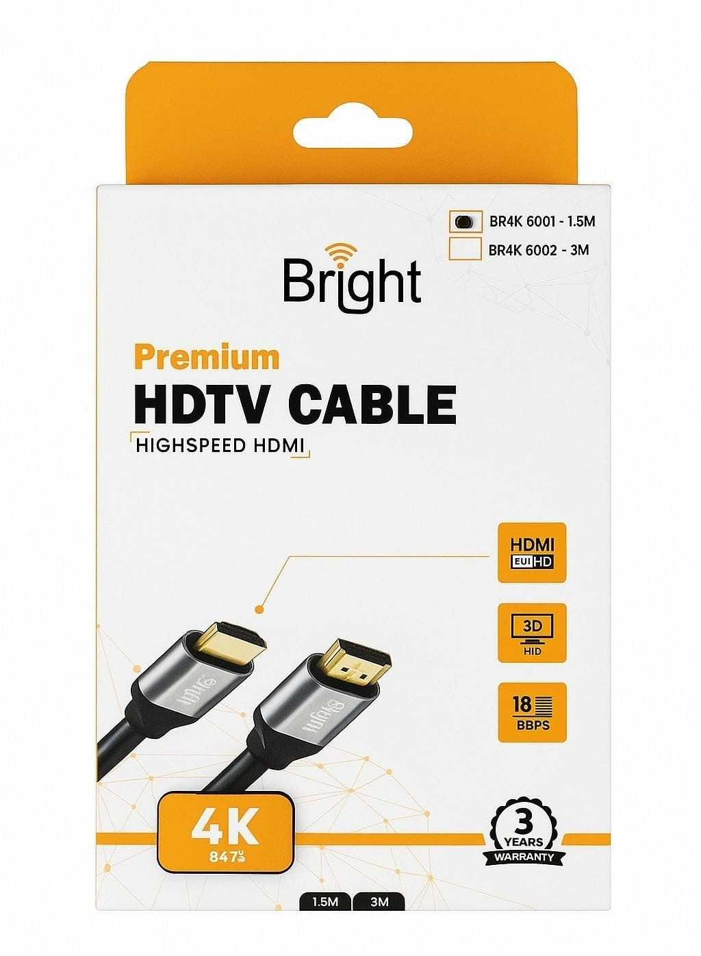 CABLE HD TV  4K  1.5M