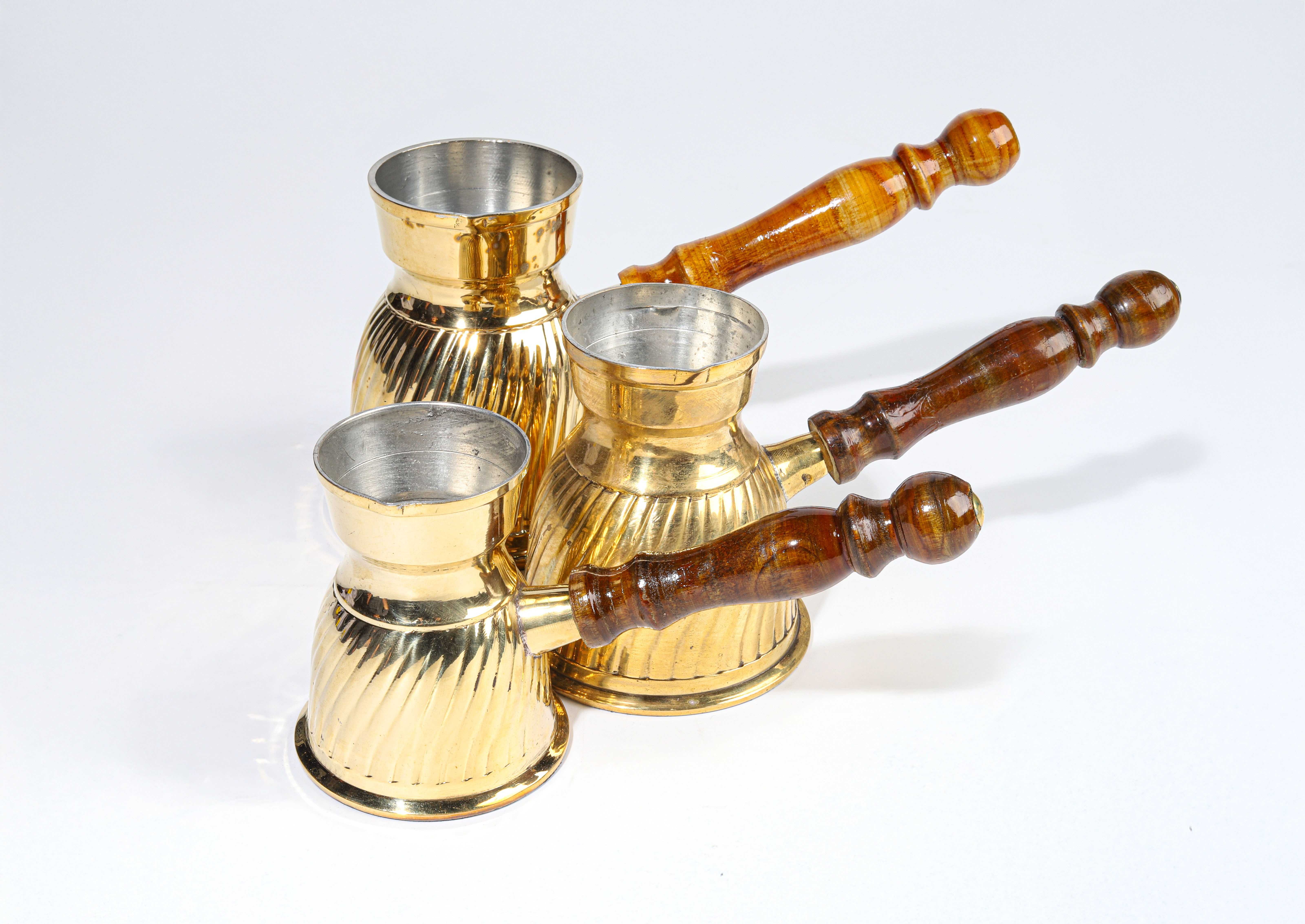 غلاية قهوة تركي من النحاس  الحجم كبير 7