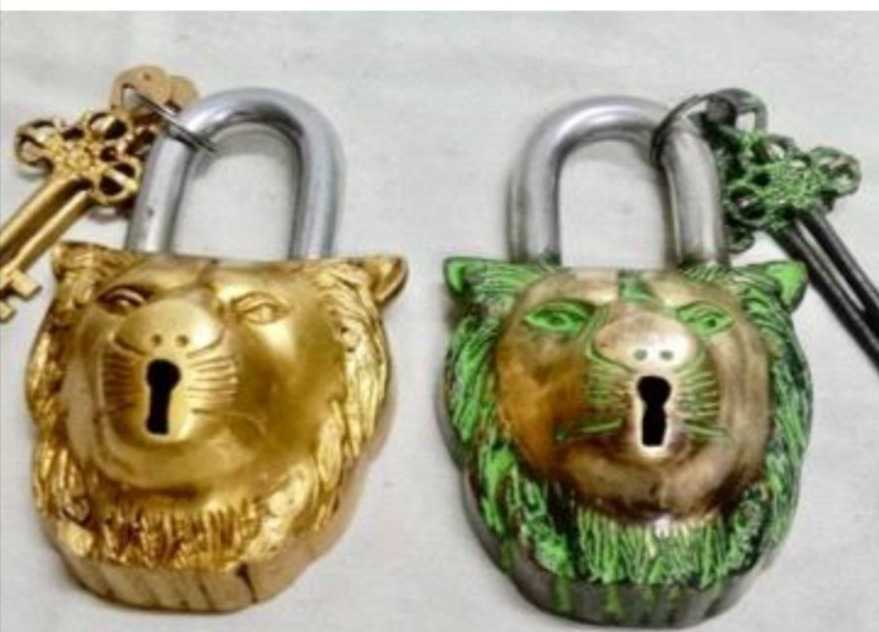 اقفال من النحاس شكل اسد 3