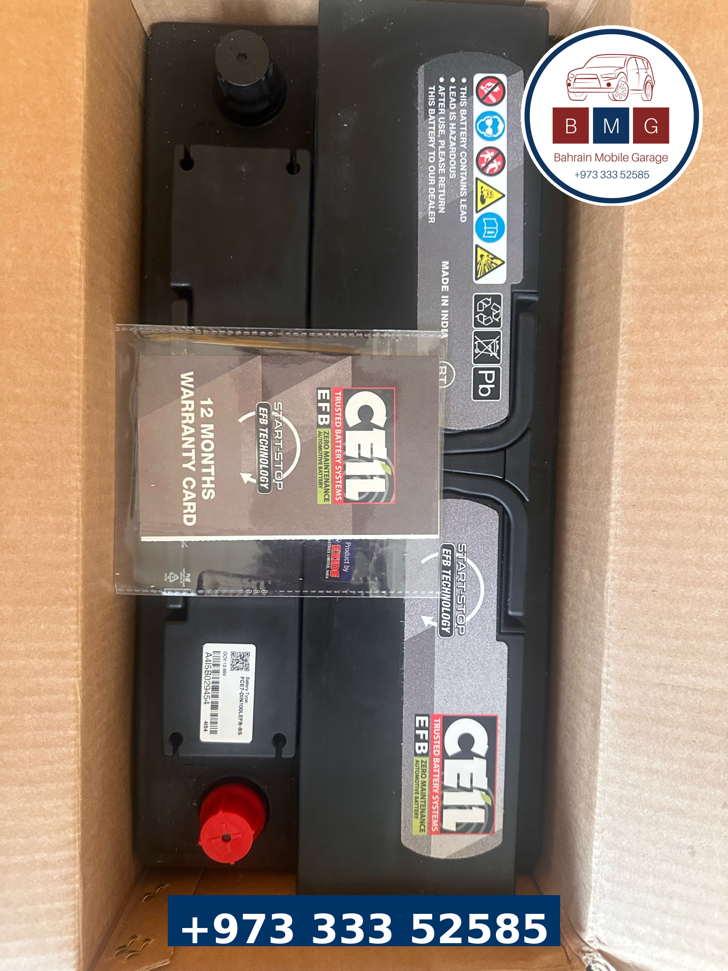DIN100 CEIL EFB BATTERY