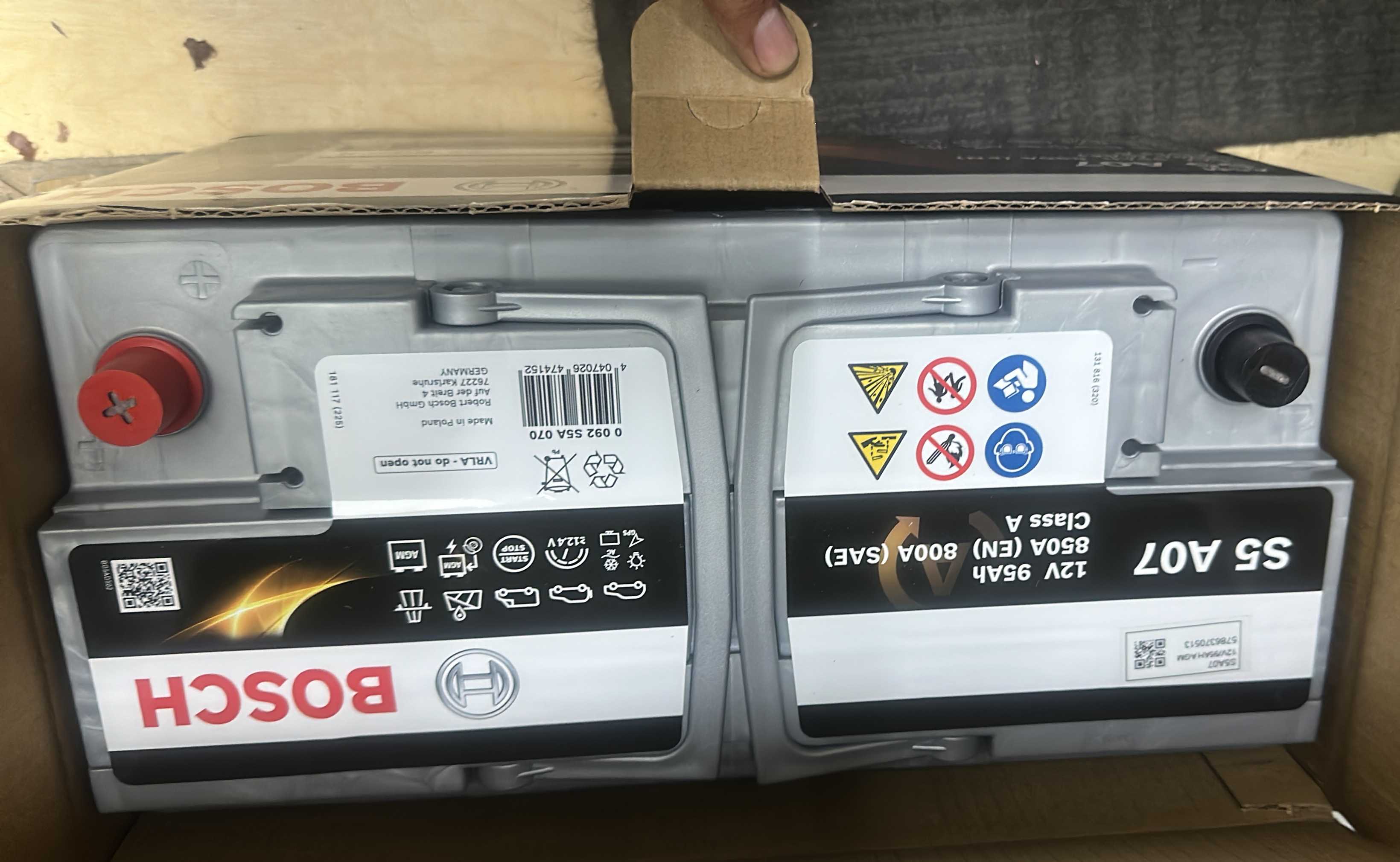 AGM BATTERY DIN95 BOSCH
