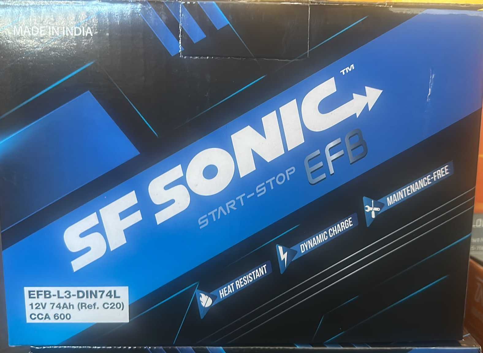 EFBDIN74 SF SONIC 74 AH BATTERY