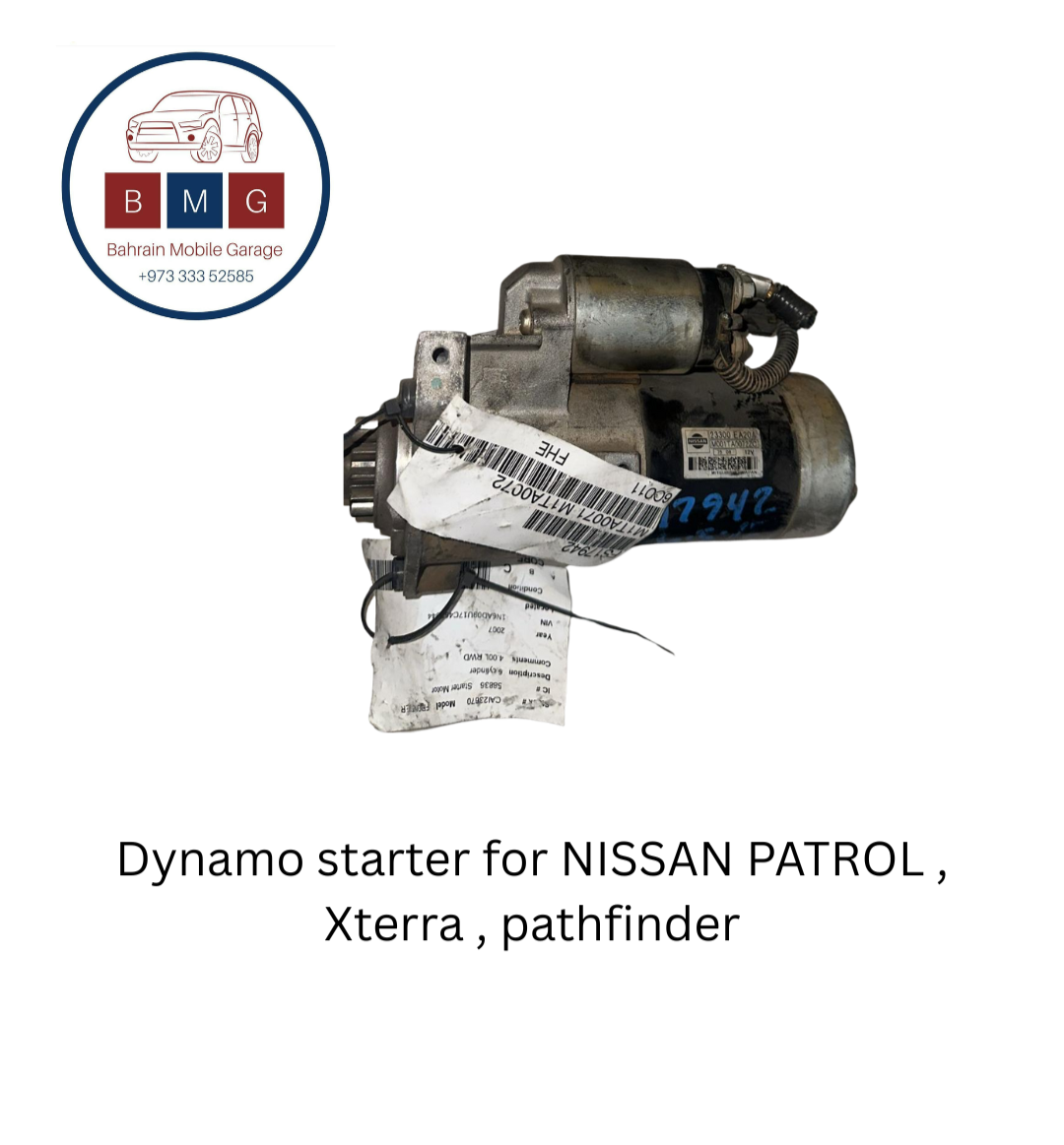 Dynamo starter for NISSAN PATROL , Xterra , pathfinder