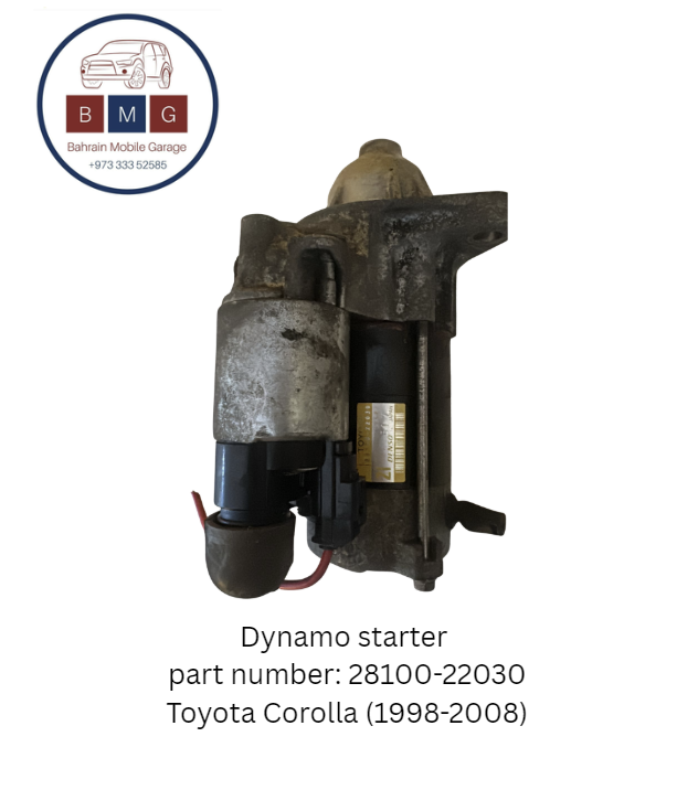 Dynamo starter  part number: 28100-22030 Toyota Corolla (1998-2008)