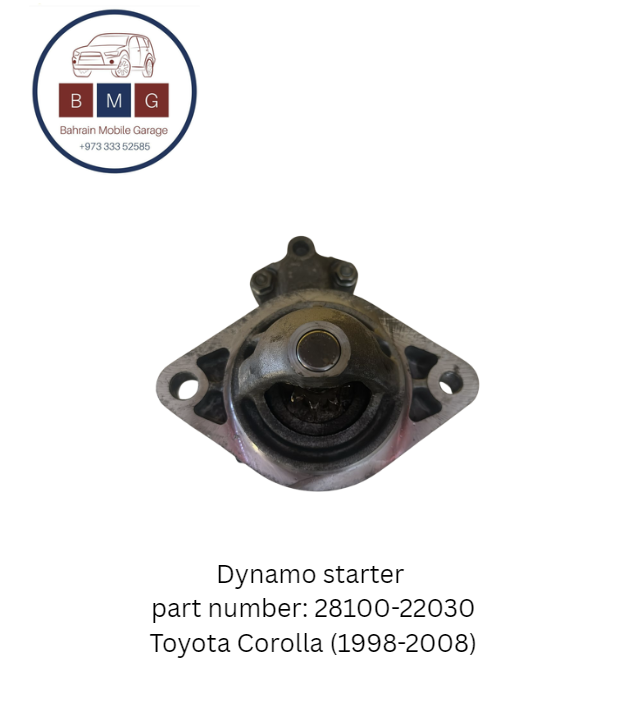 Dynamo starter  part number: 28100-22030 Toyota Corolla (1998-2008) 2