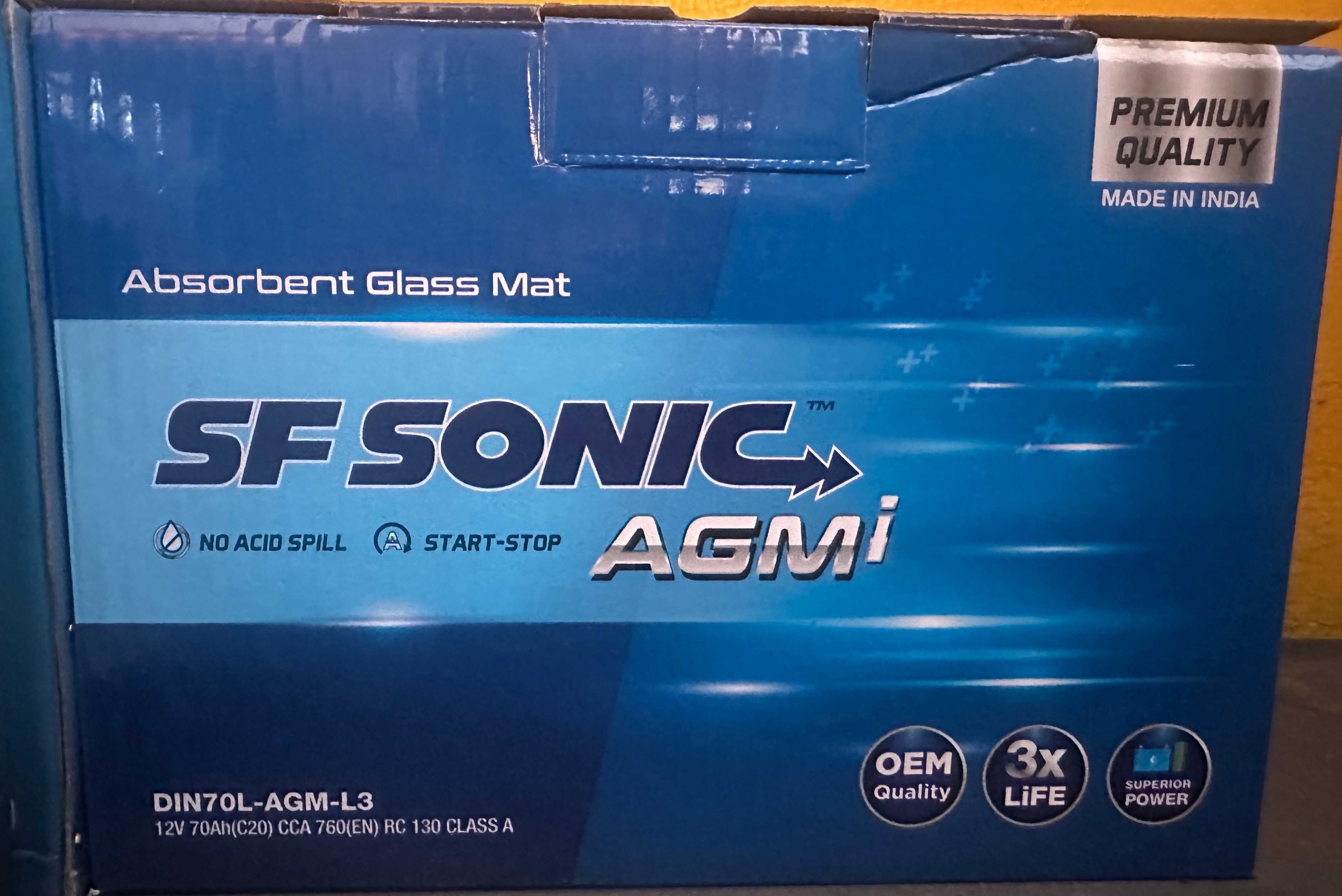 DIN70 SF SONIC AGM 2