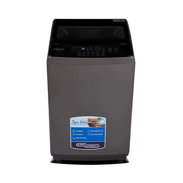 General Supreme Automatic Washing Machine 10 kg Silver