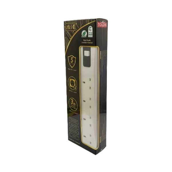 Tolon electrical connection, high quality, 4 outlets / 3 meters