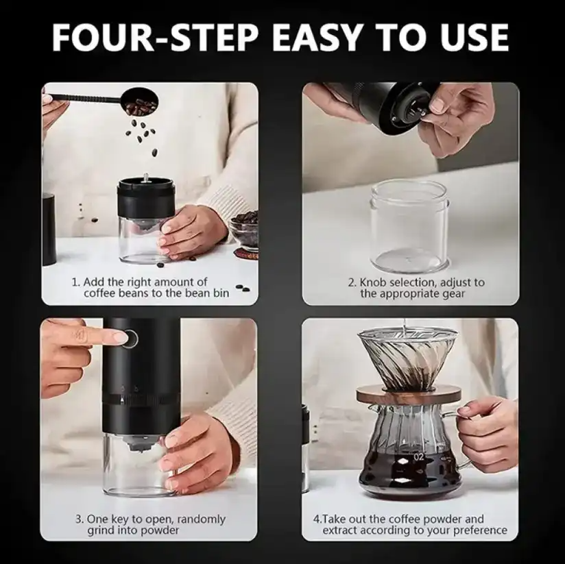 مطحنة قهوة V60 لا سلكية 4