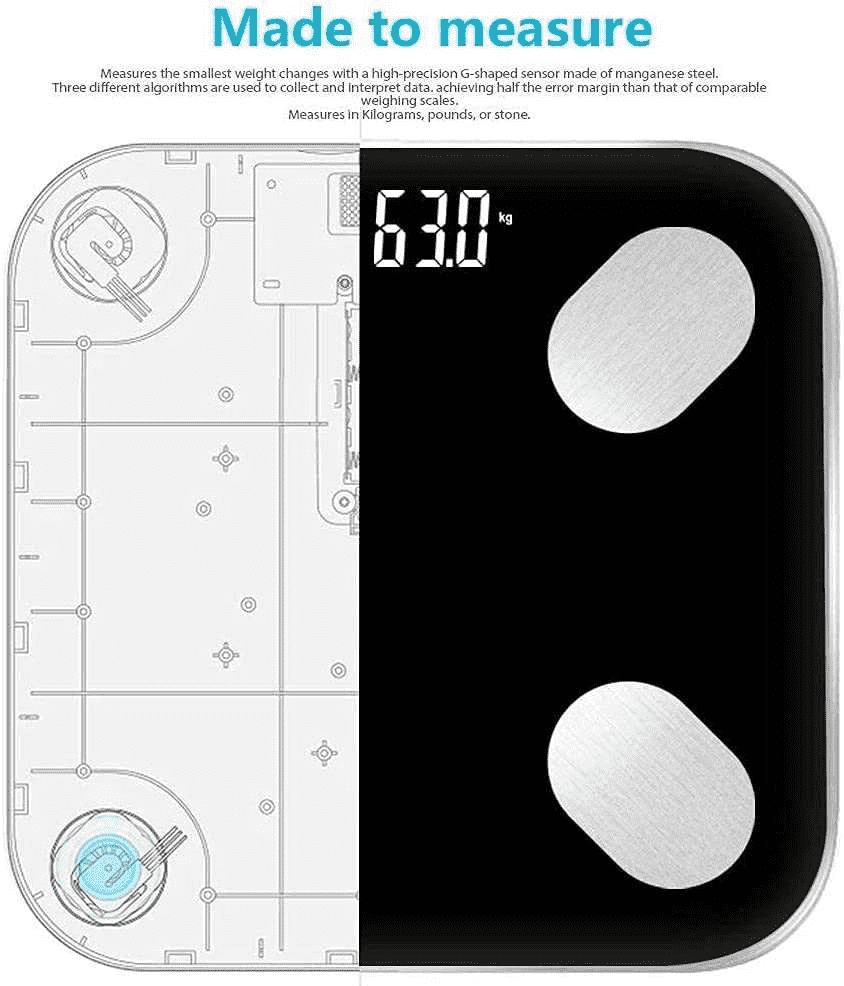 Smart electronic scale to measure fat percentage 3