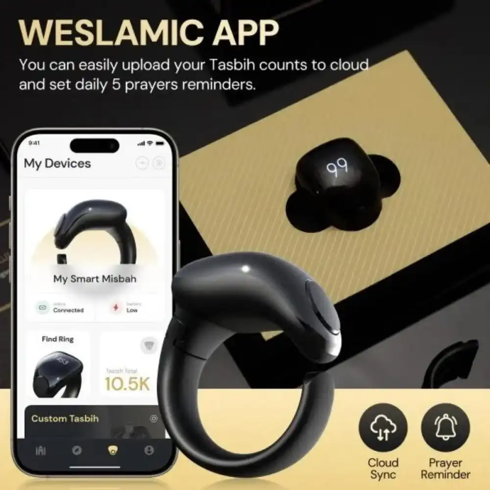 iTasbih - Smart Tasbih Ring with Mobile App in 2 Different Sizes 5