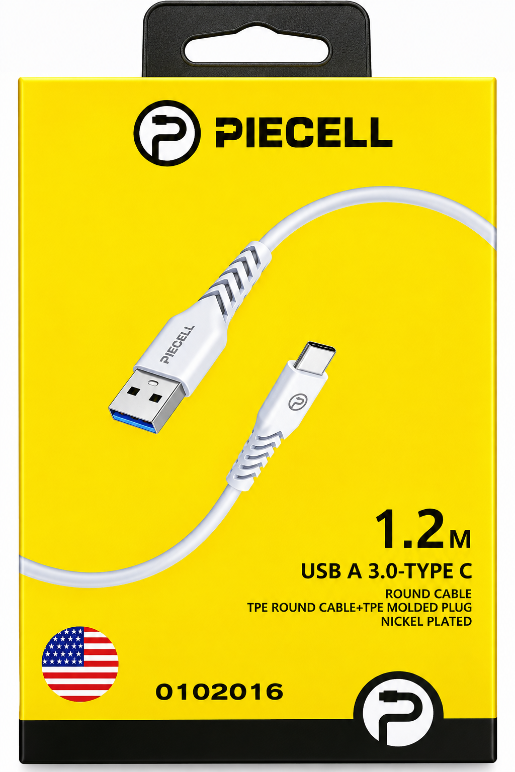 كيبل شحن تايب C من PIECELL-1.2M