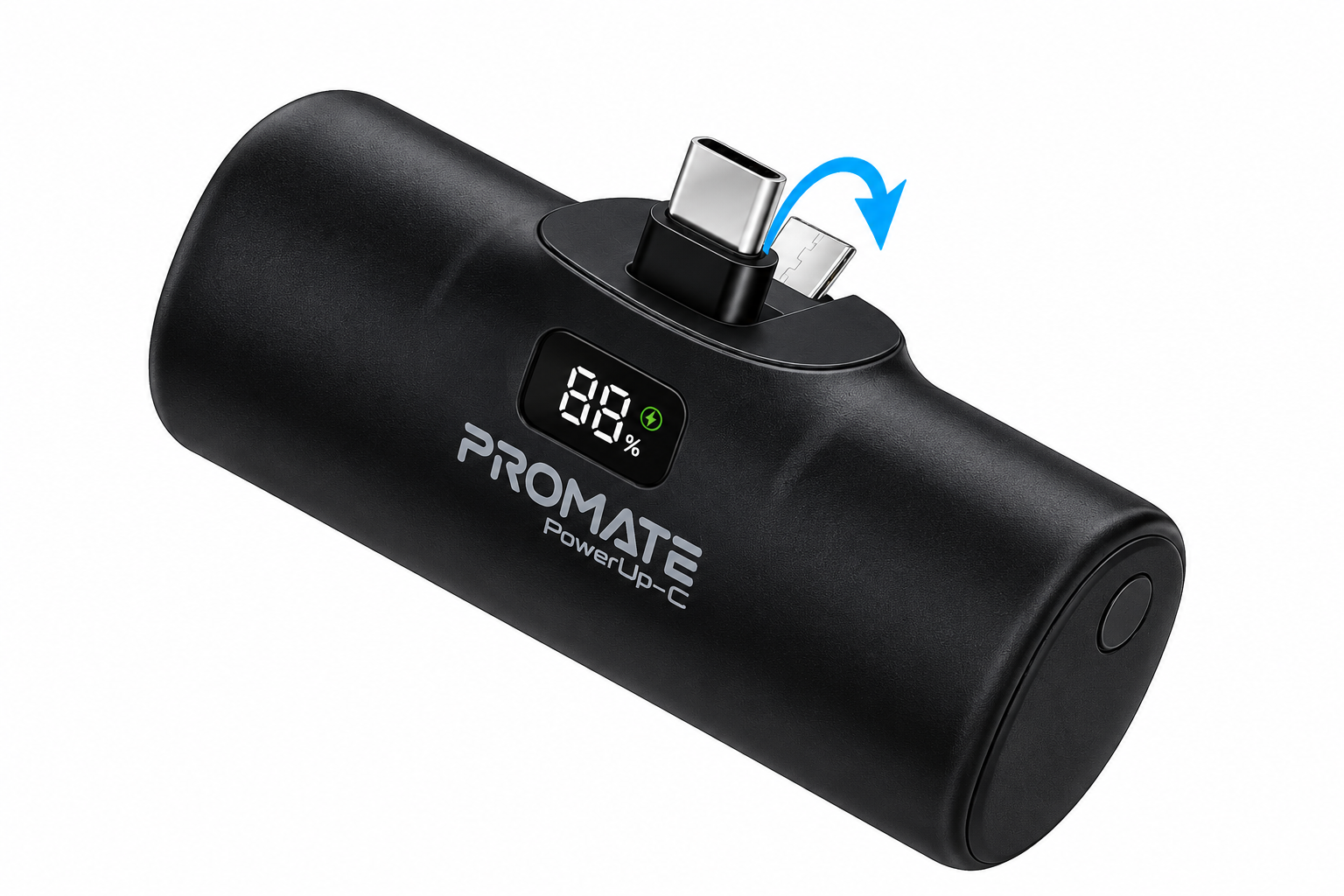 باور بانك صغير 5000 أمبير  Type C من PROMATE- PowerUp C BLACK 3