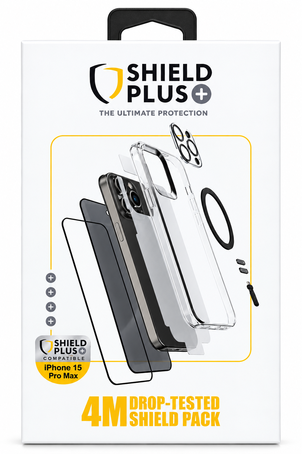 بكج حماية شيلد بلس -iP 15 Pro Max