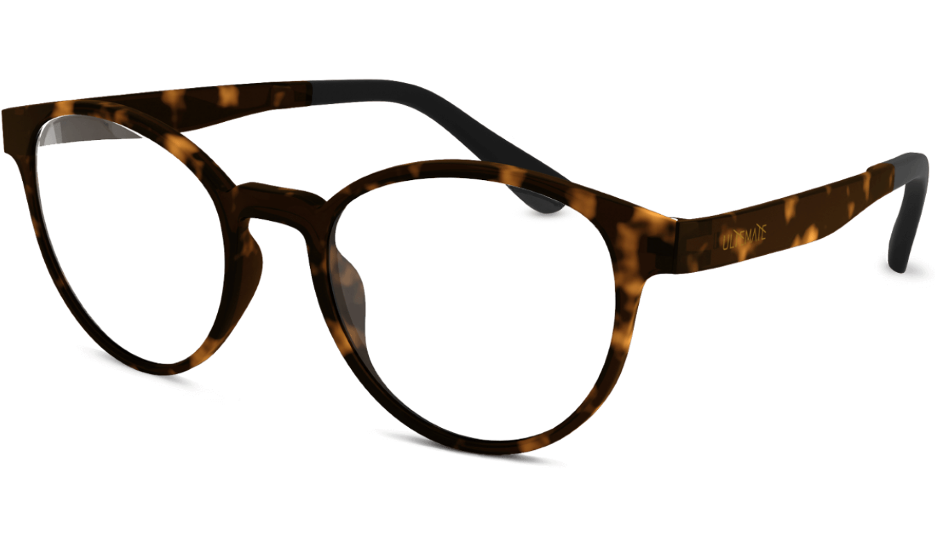 ULTEMATE KIDS Oval 2007  glossy brown C022 فريم طبي