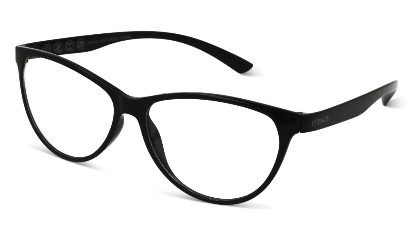 ULTEMATE The Cat Eye 1005 glossy black C029 فريم طبي