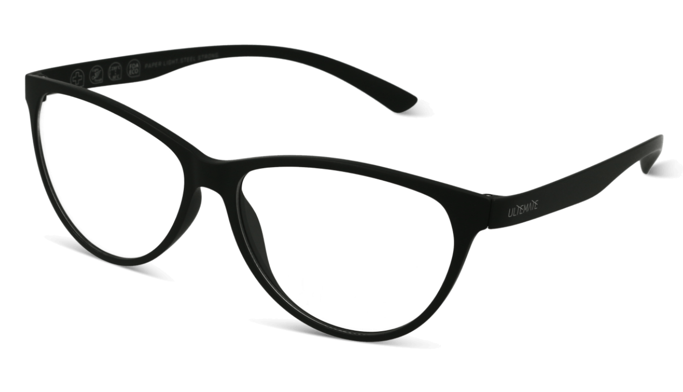 ULTEMATE The Cat Eye 1005 charcoal black C019 فريم طبي