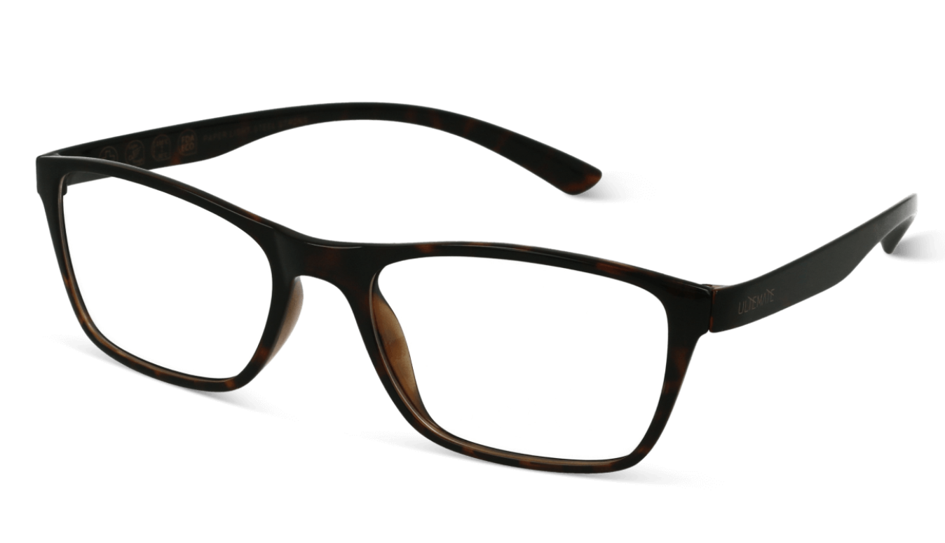 ULTEMATE The Trapeze 1003  glossy brown C022 فريم طبي